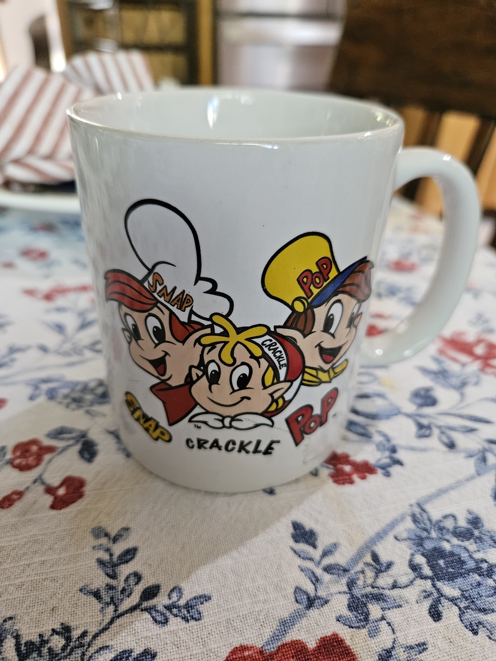Snap Crackle Pop White Ceramic Coffee Mug